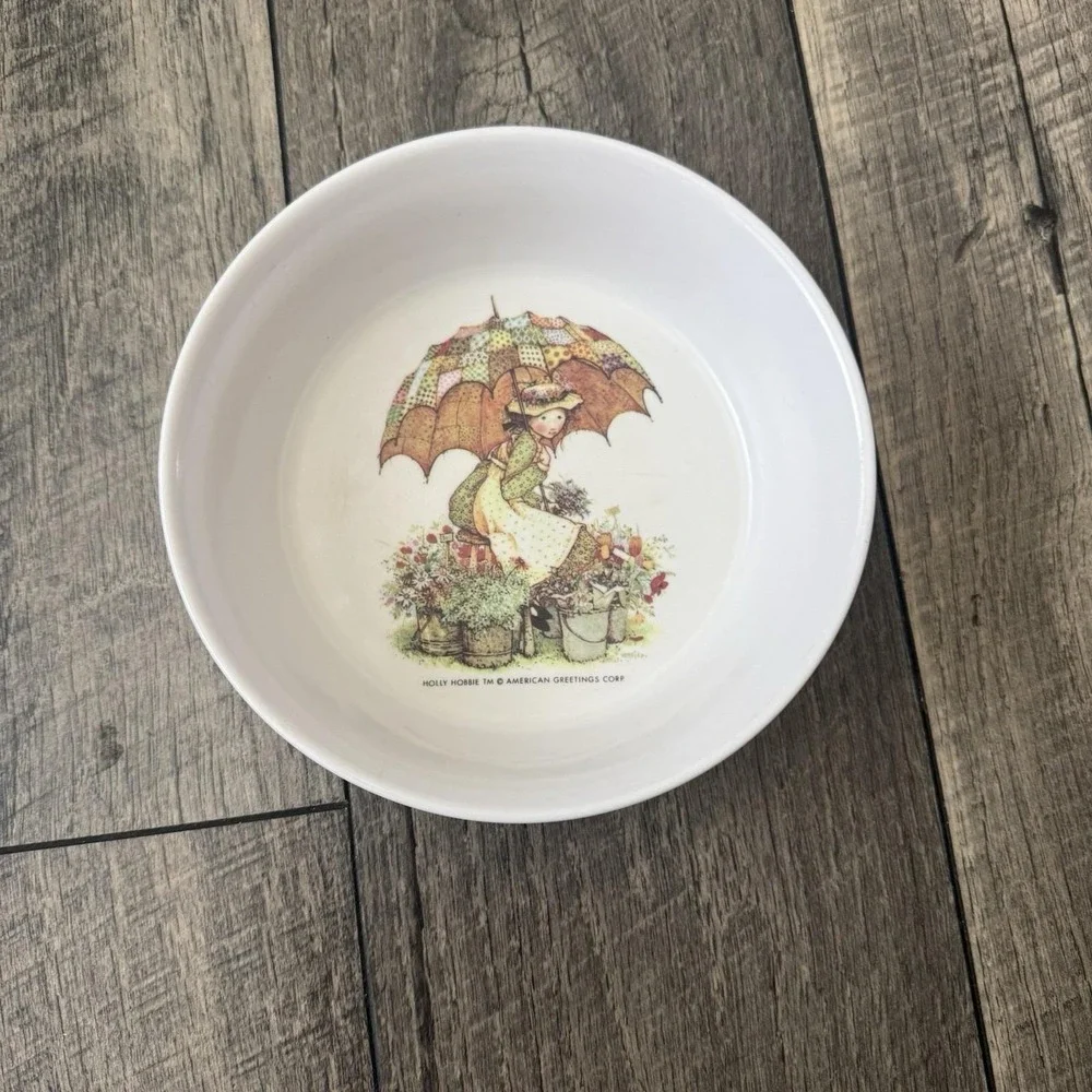 VTG 1970s Holly Hobbie Oneida Deluxe Set of 3 Melamine Bowls American Greetings